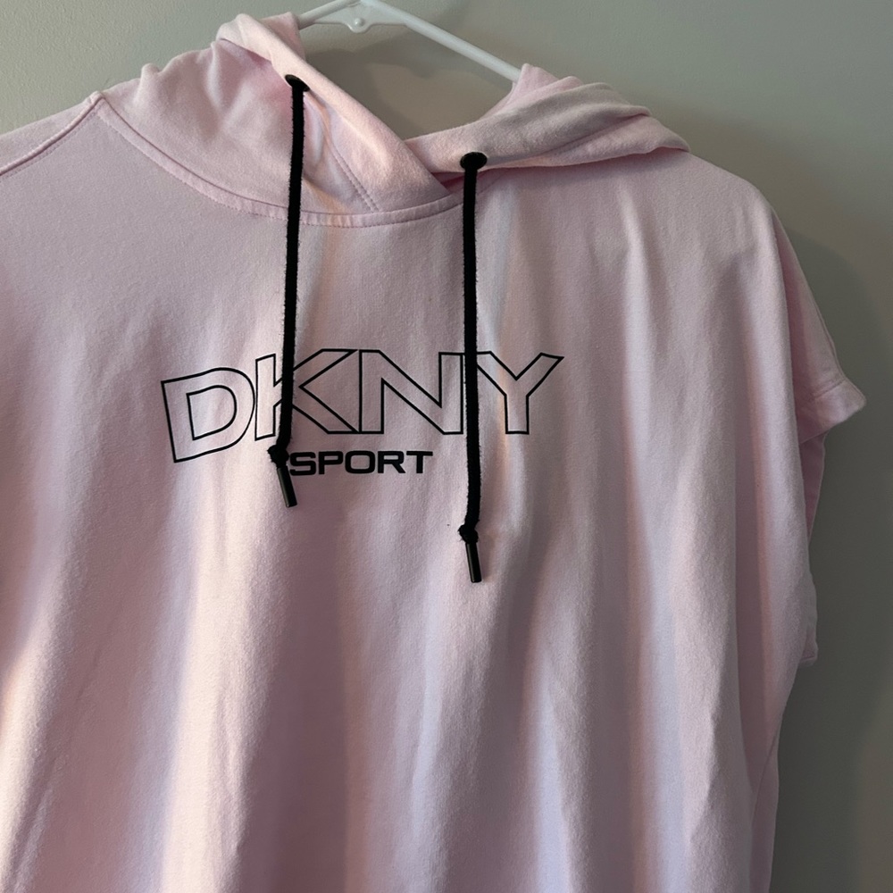 DKNY - Pink Hoodie Dress • sz S - Picture 2 of 8